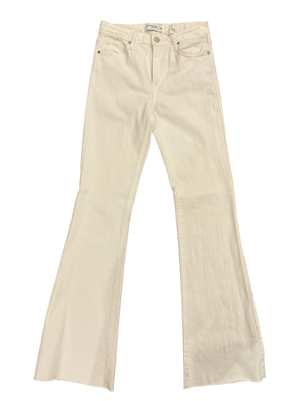 Just Black Denim White High-Rise Flare Jeans
